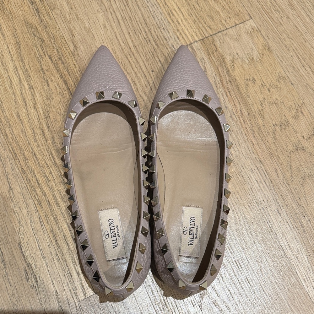 Valentino Women's Studded Flats - Lavender